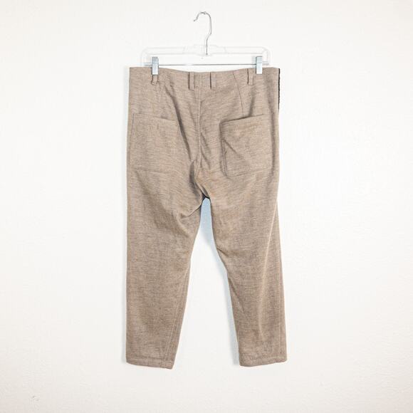 YANTOR Japan Small Wool Trouser Pants in Khaki Beige - Picture 4 of 11